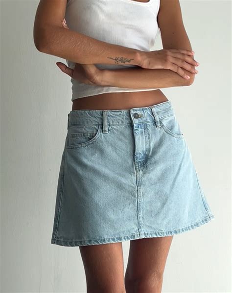 motel rocks denim skirt|Low Rise Sand Mini Denim Skirt .